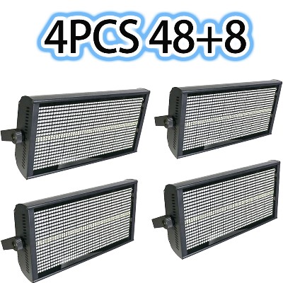 14 SZT 200W 488 Segmentów Stroboskop LED 864RGB96 Białych LED Sterowany Głosem DMX Super Jasny Efekt Świetlny DJ Disco Wish Bar Party Stage Light
