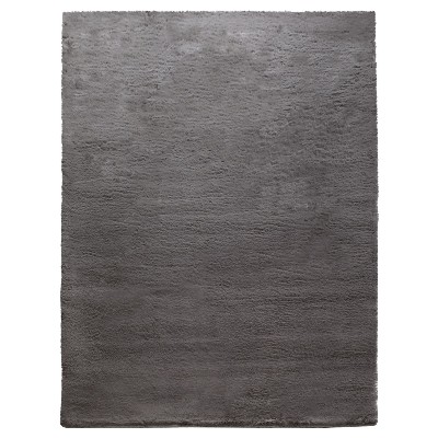 Dywanik futrzany Fluffy węgiel drzewny 200x290 cm