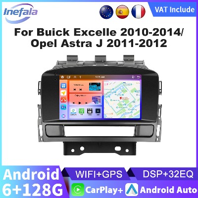 Inefala 2Din Radio Samochodowe Androidem 15 do Buick Excelle 20102014Opel Astra 20112012 Bezprzewodowy Carplay Autoradio GPS