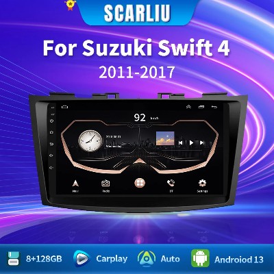 Radio samochodowe Androidem 16 do Suzuki Swift 2011 2012 2013 2014 2017 Odtwarzacz multimedialny wideo Carplay Auto Audio Stereo GPS