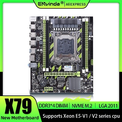 Płyta główna ENVINDA X79 LGA 2011 USB20 SATA3 obsługa pamięci REG ECC procesor Xeon E5 4DDR3 PCIE NVME M2
