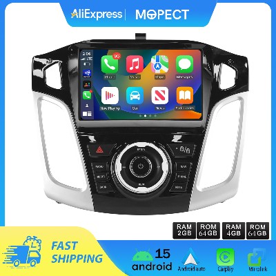 Radio samochodowe MOPECT Android 15 do Forda Focus MK3 20112019 Autoradio Carplay Din Odtwarzacz multimedialny DSP Stereo Nawigacja