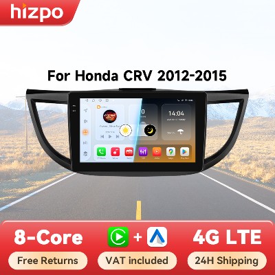 Hizpo Carplay Radio samochodowe dla Honda CRV CRV 20122015 samochód multimedialny odtwarzacz wideo nawigacja GPS nr 2Din Din DVD jednostka główna DSP