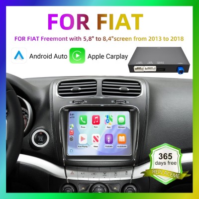 Bezprzewodowy zestaw do modernizacji CarPlay Android Auto dekoder do Fiata Freemont 2013 2014 2015 2016 2017 2018