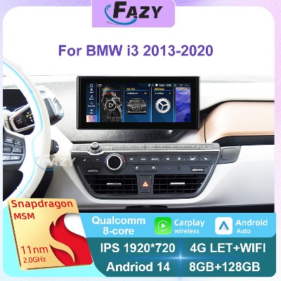 Ekran dotykowy bezprzewodowym CarPlay Androidem 14 do BMW i3 20132020 samochodowy odtwarzacz multimedialny nawigacja GPS radio samochodowe DSP ekran IPS