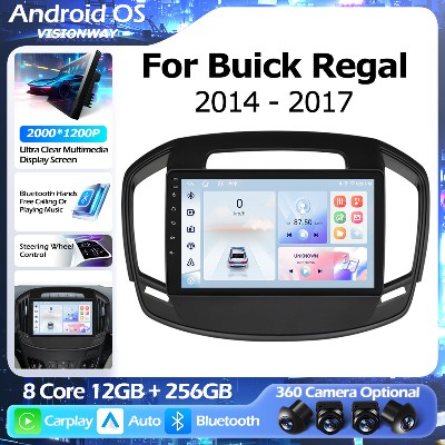 Android 16 do Buick Regal Opel Insignia 20142017 Nawigacja GPS 8rdzeniowy Odtwarzacz Multimedialny Auto Bezprzewodowy CarPlay WIFI 4G DSP