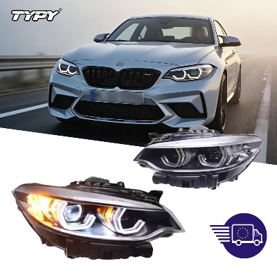 Światła samochodowe do BMW serii F22 Reflektory 20142019 Lampy LED Światła do jazdy dziennej Dynamiczne kierunkowskazy Akcesoria samochodowe