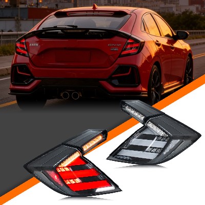 Tylne światła LED do Hondy Civic Hatchback 20162020 TypeR sekwencyjnym kierunkowskazem przezroczyste tylne lampy Nie pasują do wersji Sedan