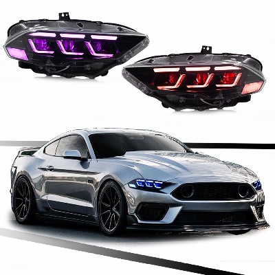 Reflektory do Forda Mustanga 20182022 pełnym sterowaniem oświetleniem LED