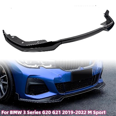 błyszczący przedni zderzak samochodowy do BMW serii G20 G21 320i 330i 20192022 Sport Diffuser Guard Body Kit Cover