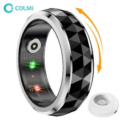 2024 COLMI R11 Smart Ring Fidget Spinner Anxiety Relieve Ring etui ładującym dla mężczyzn monitor zdrowia snu wodoodporność 5ATM