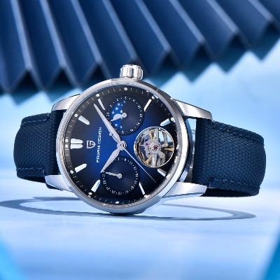 PAGANI DESIGN 2025 Męski Zegarek Mechaniczny E3255Y 41mm Szkło Szafirowe Stal Nierdzewna Kalendarz Wodoodporny Reloj Hombre