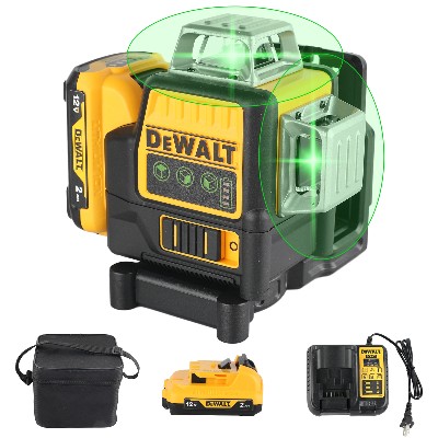 2026 DEWALT DW089LG Poziomica laserowa baterią litową zielonym laserem 12 linii strony 360 Poziomy Pionowy Mierzenie poziomu na zewnątrz