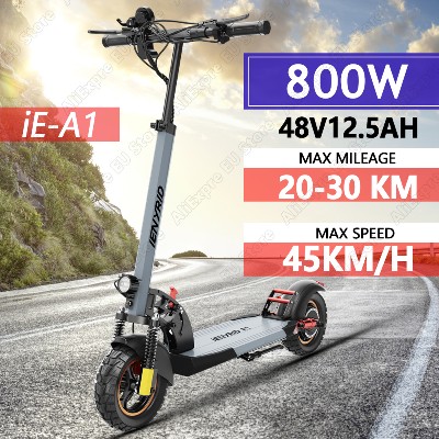 Hulajnoga elektryczna iENYRID A1 mocny silnik 800W maksymalna prędkość 45 kmh maksymalny zasięg 2030 km nowa hulajnoga elektryczna do mobilności miejskiej 37 dni