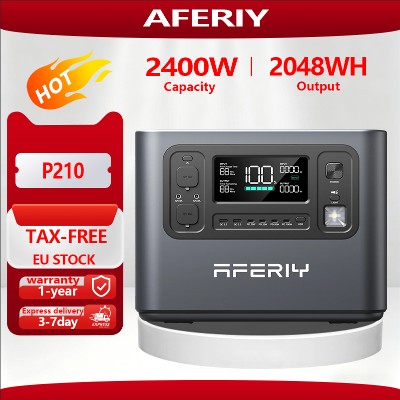 AFRIY popularny zasilacz akumulatorowy 2400W 2048WH idealny do codziennych potrzeb na kemping do mobilnego zasilania gospodarstwie domowym