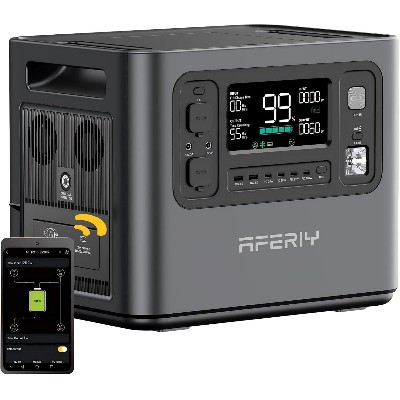 AFERIY P280 Przenośna Stacja Zasilania 2800W AC Czysta Sinusoidalna Fala Sinusoidalna Bateria LiFePO4 2048Wh Rozszerzalna Pojemność 13 Portów Wyjściowych