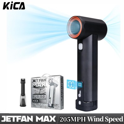 Kica JetFan Max 785W Przenośna dmuchawa powietrza 205MPH akumulatorowy wentylator turbo 64000mAh baterią do biwakowania wędrówek grillowania