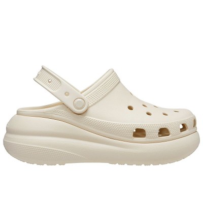 Klapki damskie Crocs Classic Crush Clog 2075212Y2 kremowe