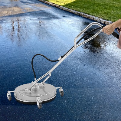 Bymaocar 20calowy czyścik do powierzchni ze stali nierdzewnej 4000 PSI ręczny czyszczący podciśnieniowy profesjonalny czyścik do podłóg wężem