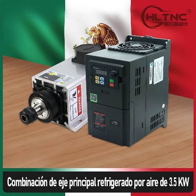 Silnik wrzecionowy 35KW 24000RPM chłodzony powietrzem jednofazowy 220V Konwerter częstotliwości częstotliwość wejściowa 5060Hz do frezowania wysyłka UE