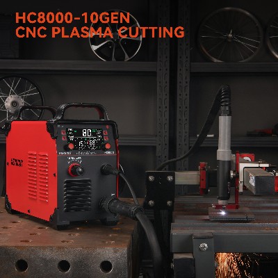 Herocut HC8000 CNC Plazmowa Przecinarka 80A Cyfrowym Wyświetlaczem Przecinarka Plazmowa Pilotowym Łukiem Bez HF 220V380V Jednofazowa