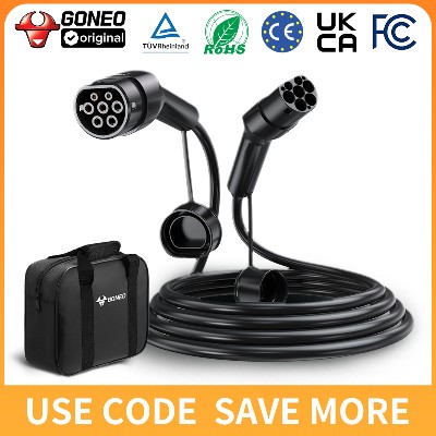 Kabel do ładowania GONEO EV Typ 3fazowy 22kW11kW7kW wodoodporny IP54 PA66TPU długości 5710m do szybkiego ładowania pojazdów elektrycznychhybridów PHEV Model S3XY