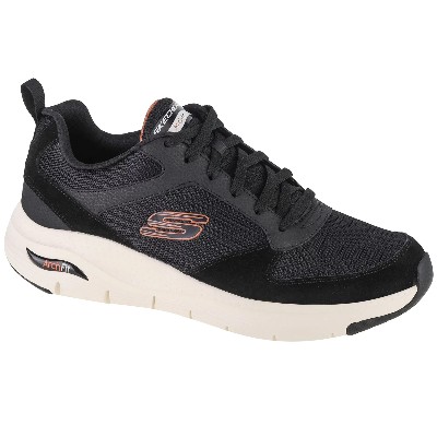 Skechers Arch Fit Servitica 232101BLK Męskie buty sneakers skóra zamszowa 45