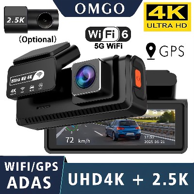Kamera samochodowa ADAS 4K25K GPS WIFI 24godzinnym trybem nocnym mini opcjonalna tylna kamera rejestrator jazdy wideorejestrator samochodowy kamera do samochodu skrzynka