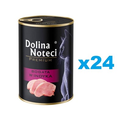 DOLINA NOTECI Premium Bogata indyka dla kota 24x400