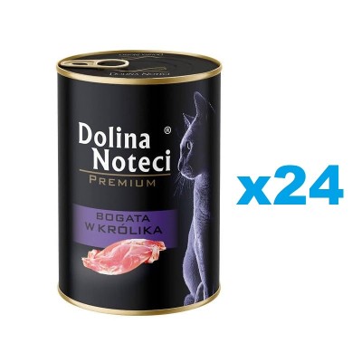 DOLINA NOTECI Premium Bogata królika dla kota 24x400