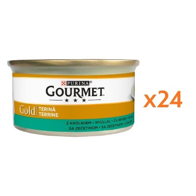 GOURMET Gold pasztet królika dla kota 24x85