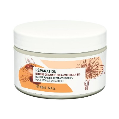 Yves Rocher REGENERUJĄCE MASŁO DO CIAŁA MASŁO KARITE BIO NAGIETEK BIO Masło do ciała 250 ml