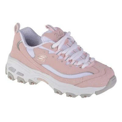 Skechers DLites Biggest Fan 80587LLPKW Dla dziewczynki buty sneakers skóra syntetyczna 275