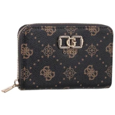 Portfel Emelie Logo Slg Med Zip Around SWGP99 28140 Espresso Logo GU869a Guess