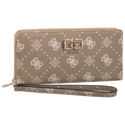 Portfel Emelie Logo Slg Lrg Zip Around SWGP99 28146 Biscotti Logo GU868a Guess