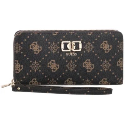 Portfel Emelie Logo Slg Lrg Zip Around SWGP99 28146 Espresso Logo GU868b Guess