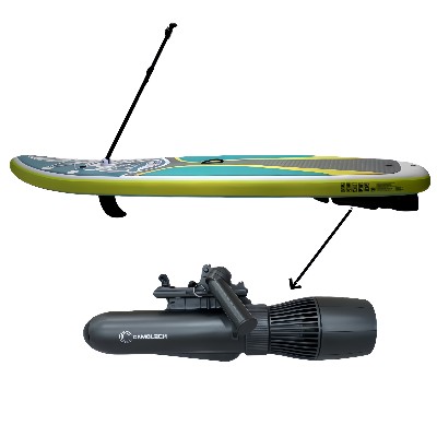 Camolech Paddle Board 700W Podwodny Skuter Elektryczny Fin SUP Silnik Śmigłowy 2H Pracy na Baterię do Basenu Surfowania Zabawy Wodzie