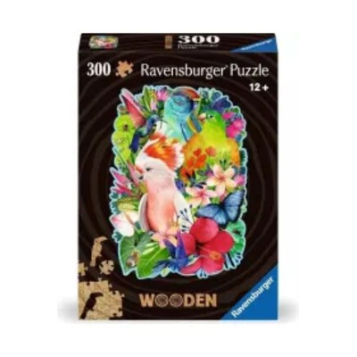 Puzzle drewniane 300 el Ptaki