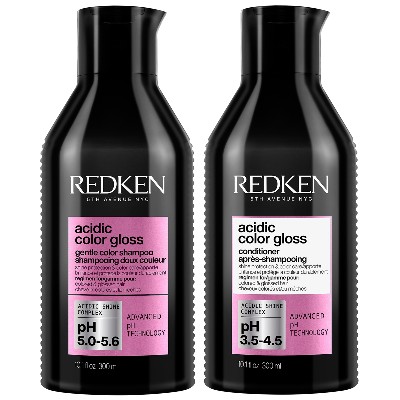 Redken Acidic Color Gloss Shampoo and Conditioner 300ml Colour Protection Routine for GlassLike Shine