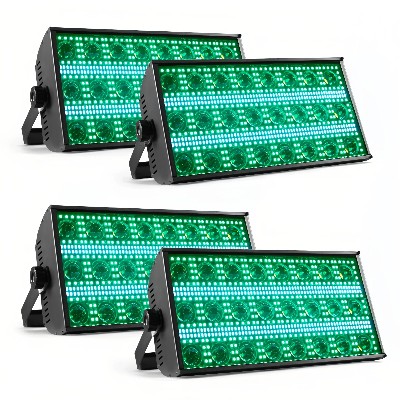 SZTLot 300W LED BeamStrobe Light RGBW 4w1 Ciepła biel Światła sceniczne Wash Beam DMX DJ Disco Party Show Horse