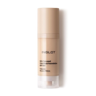 Inglot PIELĘGNACYJNY PODKŁAD DO TWARZY SKIN FOCUSED SPF 50 Podkłady 30 ml 302 IVORY BEIGE