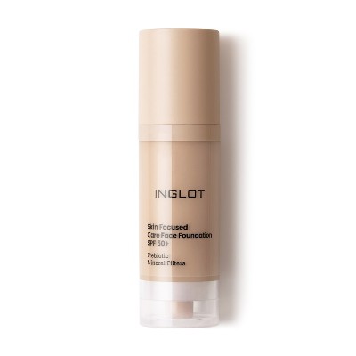 Inglot PIELĘGNACYJNY PODKŁAD DO TWARZY SKIN FOCUSED SPF 50 Podkłady 30 ml 303 PORCELAIN BEIGE