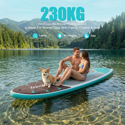 InnoExpo Nadmuchiwana Deska do Pływania na Stojąco SUP Deska do Paddleboardingu Deska Surfingowa Surf Sup Board 320350CM Antypoślizgowa Deska do Sportów Wodnych