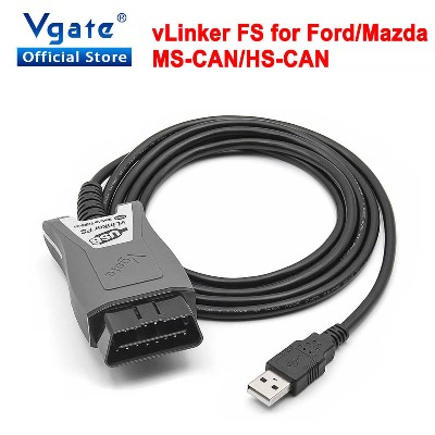 Vgate vLinker FS ELM327 dla Ford FORScan HSMSCAN ELM 327 OBD OBD2 skaner diagnostyczny samochodu interfejs narzędzia OBDII dla Mazda
