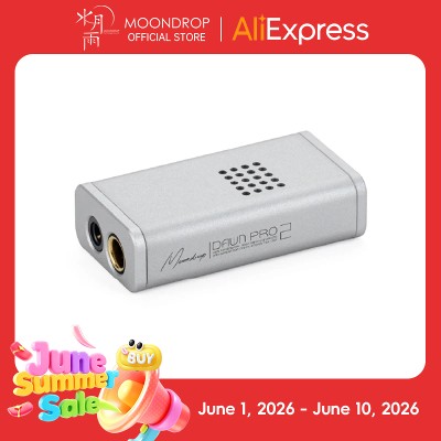 MOONDROP Dawn Pro Przenośny wzmacniacz USB DAC podwójnym DAC CS43198 32BIT384KHz DSD256 DSP interaktywny online generacją procesora DSP