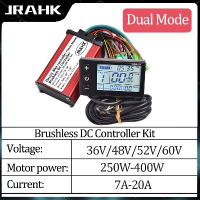 JRAHK 36V 350W S866 BLDC zestaw kontrolera elektryczny kontroler rowerowy 36V 7A20A 48V 350W akcelerator skutera elektrycznego 60V