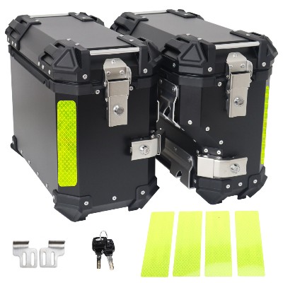 38L Aluminiowe Kuferki Boczne Motocyklowe szt Szybkozłączki Wodoodporne Torby Motocyklowe Aluminiowe Walizki Boczne Tylna Skrzynia Bagażowa Skrzynka Narzędziowa