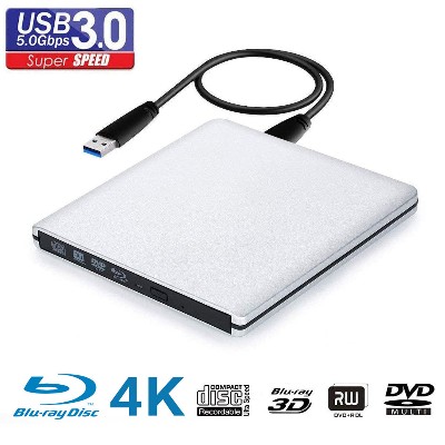 UHD 4K BluRay Burner USB30 Zewnętrzny optyczny napęd DVD Rejestrator BDREROM Odtwarzacze BluRay 3D Czytnik Czytnik dla systemu Windows MAC OS