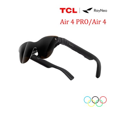 Okulary TCL RayNeo Air PROAir AR ekranem MacroOLED prywatny kino 3D pierwsze okulary HDR10 do telefonu komputera konsoli do gier