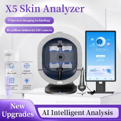 Profesjonalny skaner 3D do analizy skóry twarzy dermatoskopem lusterkiem do analizy diagnostyki skóry twarzy
